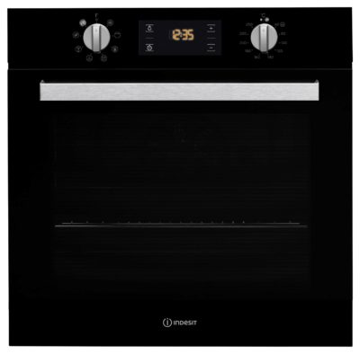 Indesit Aria IFW6340BL Built-in Single Electric Oven - Black